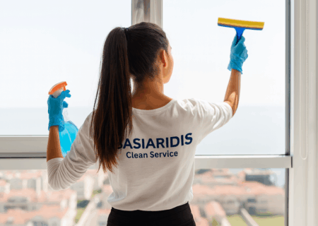 Καθαρισμός παραθύρων από την Basiaridis Clean Service στη Θεσσαλονίκη